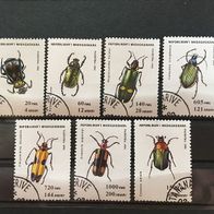 Madagaskar 1656-1662 Käfer komplett gestempelt M€ 5,00 #1098