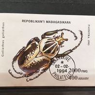Madagaskar Block 254 Käfer gestempelt M€ 3,00 #1145