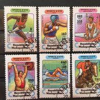 Madagaskar MiNr. 1709-1714 Olymp. Sportarten gestempelt M€ 3,20 #1173