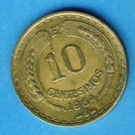 Chile 10 Centesimos 1964