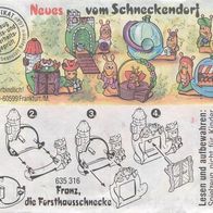 Ü-Ei BPZ 1998 - Neues vom Schneckendorf - Franz, die Forsthausschnecke - 635316