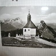 AK Wallbergskircherl mit Zugspitze schwarz/ weiß