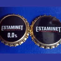 2 Estaminet Premium Pils Bier Brauerei Kronkorken Steenhuffel Belgien neu + unbenutzt