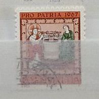 Schweiz Pro Patria gestempelt 1967 Michel Nr. 853-56