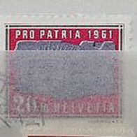 Schweiz Pro Patria gestempelt 1961 Michel Nr. 731-35 / 10er unberechnet Zahnfehler