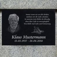 GRANIT Grabplatte Grabtafel Gedenkstein Grabstein g08◅Ihr Foto+Ihr Text▻30x20cm GRANIT Grabplatte Grabtafel Gedenkstein Grabstein g08◅Ihr Foto+Ihr Text▻30x20cm