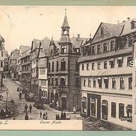 AK Marburg Oberer Markt belebt Dresden Israel 15.6.1905