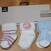 NEU: 3 Paar Baby-Söckchen Socken TCM 16 17 18 unisex