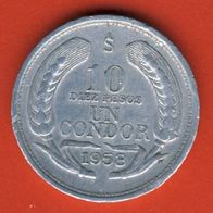 Chile 10 Pesos 1958