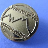 Weltcup 78 Berchtesgaden große Brosche 28 mm :