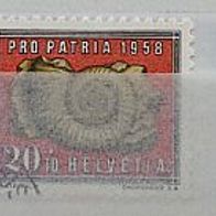 Schweiz gestempelt Pro Patria 1958 Michel 657-61