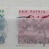 Schweiz gestempelt Pro Patria 1952 Michel 570-74