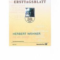 Ersttagsblatt 06/2000-10. Todestag von Herbert Wehner