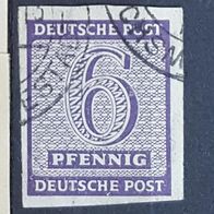 Russische Sowjetische Zone WZ fallend gestempelt Michel Nr. 117X