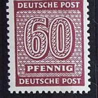 Russische Sowjetische Zone WZ fallend postfrisch Michel Nr. 137Xw