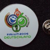 Pin: "FIFA World Cap 2006" -Logo, runder Pin, neu