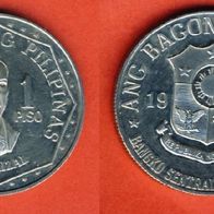 Philippinen 1 Piso 1975 mit Münzzeichen Auflage nur 37 000 RAR Top