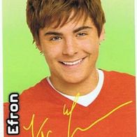 Zac Efron Autogrammkarte klein