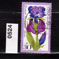 Berlin Mi. Nr. 524 Wohlfahrt 1976: Gartenblumen - Wert 30 + 15 Pf o <