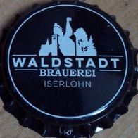 Waldstadt Brauerei Iserlohn Bier Kronkorken 2017 in schwarz, Korken NEU und unbenutzt