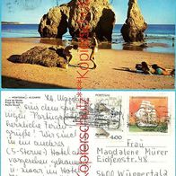 Portugal, Algarve, Praia da Rocha, Ansichtskarte No. 140, César de SÁ, 1983