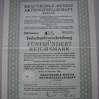 TSV Braunkohle-Benzin AG 500 RM Dez.1938