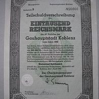 TSV der Gauhauptstadt Koblenz 1.000 RM von 1942
