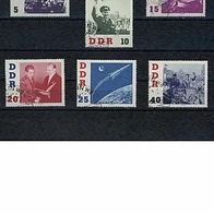 DDR 1961 Mi.863 - 868 kompl. gest.