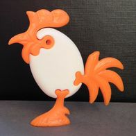 Ü-Ei Plastikpuzzle 1998 Bunte Vogelwelt - Hahn Luigi - weiß + BPZ 613118