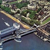 England 1969 - Der Tower zu London Luftaufnahme - Ansichtskarte Postkarte