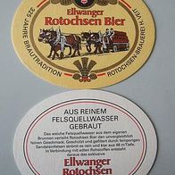 1 Bierdeckel: Rotochsen-Brauerei H. Veit, Ellwangen