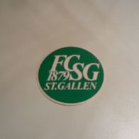 Aufkleber FC SG St. Gallen (gebraucht neuwertig)