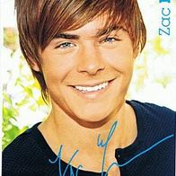 Zac Efron Autogrammkarte groß