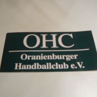 Aufkleber OHC Oranienburger Handballclub (gebraucht neuwertig)