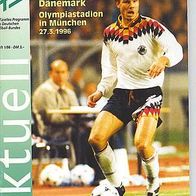 DFB Programmheft aktuell 27.3.1996 München D-Dänemark
