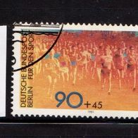 Berlin Mi. Nr. 646 Sporthilfe 1981: Frauen-Gruppengymnastik - Wert 90 + 45 Pf o <