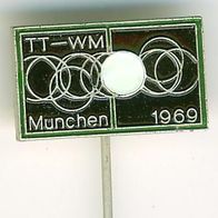 Tisch Tennis WM München 1969 Anstecknadel Pin :