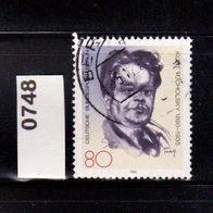 Berlin Mi. Nr. 748 Kurt Tucholsky, Schriftsteller - Wert 80 Pf o <