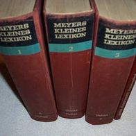 Meyers kleines Lexikon 3 Bände + Ergänzungsband