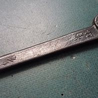 alter Maulschlüssel, Oldtimer, 12 + 17 mm, ¼ + 3/8 BS-Whitworth-Zoll, Wrench
