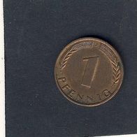 1 Pfennig Deutschland 1950 J