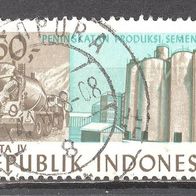 Indonesien, 1985, Industrie, Betonmischer, 1 Briefm., gest