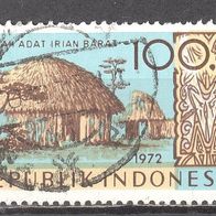 Indonesien, 1972, Mi. 721, Traditionelles Haus, Kunst und Kultur, 1 Briefm., gest