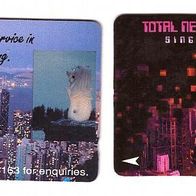 Telefonkarten 52 aus Singapur 2 Stück