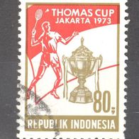 Indonesien, 1973, Mi. 727, Thomas Cup, 1 Briefm., gest.