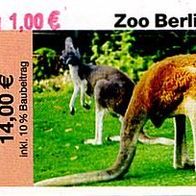 Zoo Berlin Eintrittskarte 2004 Lesezeichen