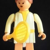 Ü-Ei Steckfigur 1988 Freizeitsportler - Tennisspielerin (Haar/ Dutt) - kein Aufkleber