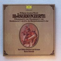 K. Böhm, H. v. Karajan, R. Kubelik - Mozart / Bläserkonzerte, 2LP Box- Polydor 1983