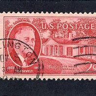 USA 1945 Tod von Präsident Roosevelt Mi.535 gest.