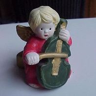 Kleiner Keramik Engel mit Geige